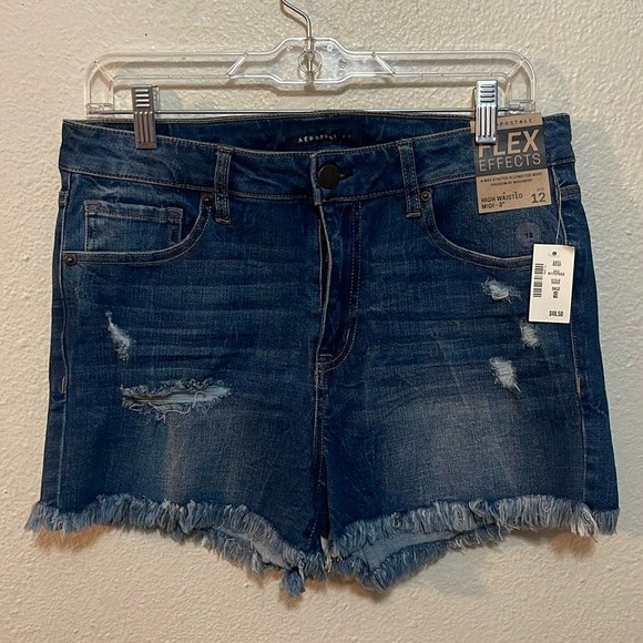 Aeropostale high waisted shorts new with tag size 12 - Picture 1 of 4